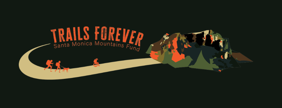 "Logo for 'Trails Forever,' highlighting the Santa Monica Mountains Fund