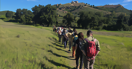 People walking