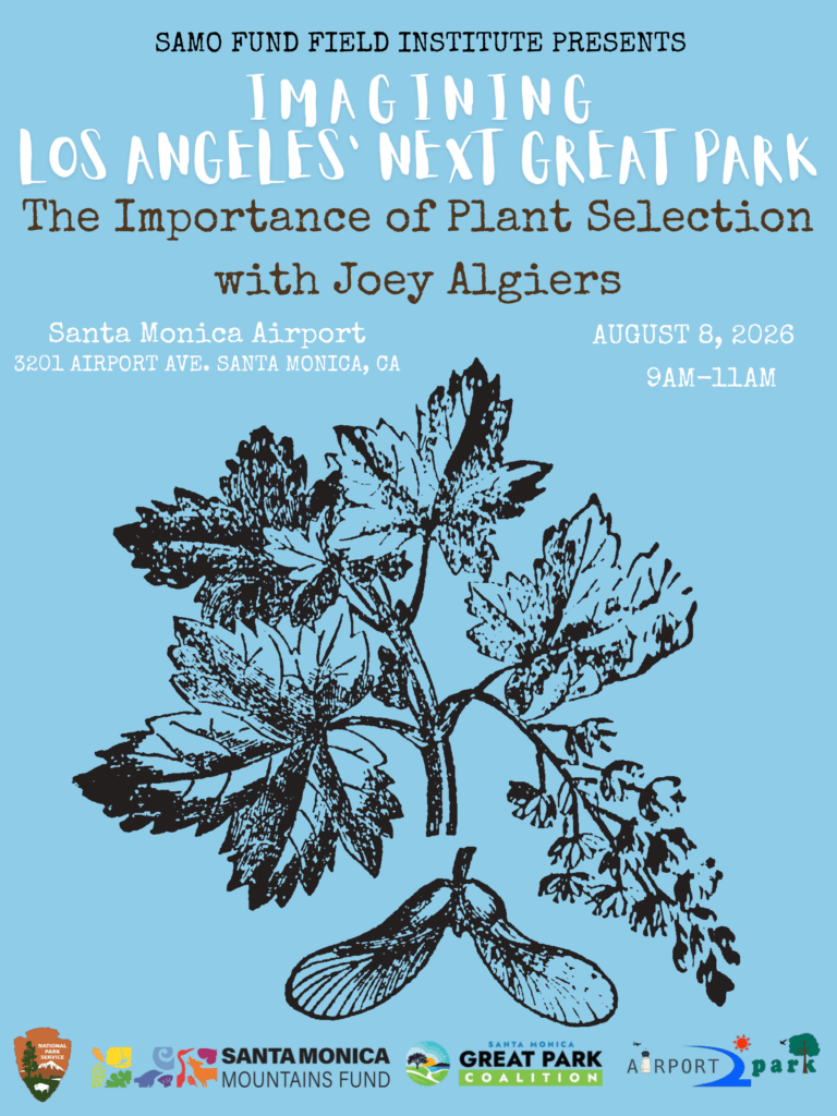 Flyer invitation to event called Imagining LA's Next Great Park
